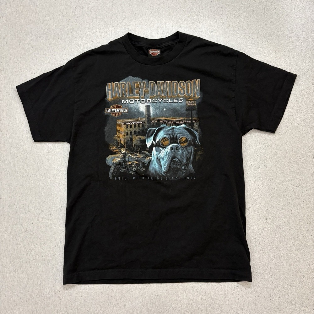 Harley Davidson Motorcycles Black Hills Rapid City South Dakota Shirt Men's L